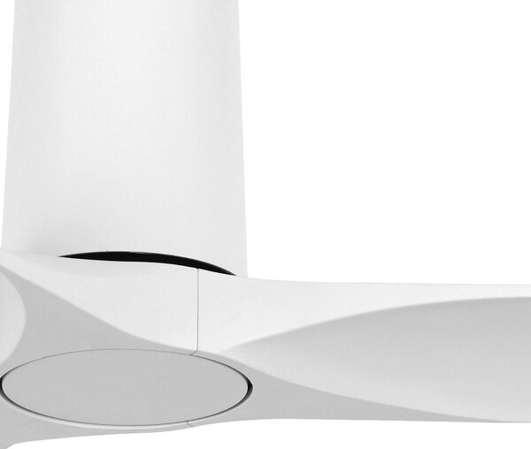 Beacon Lighting Londo fehér mennyezeti ventilátor, DC-motor, átmérő 132 cm, csendes, Fehér / opál, Nappali / Étkező, Műanyag, Modern