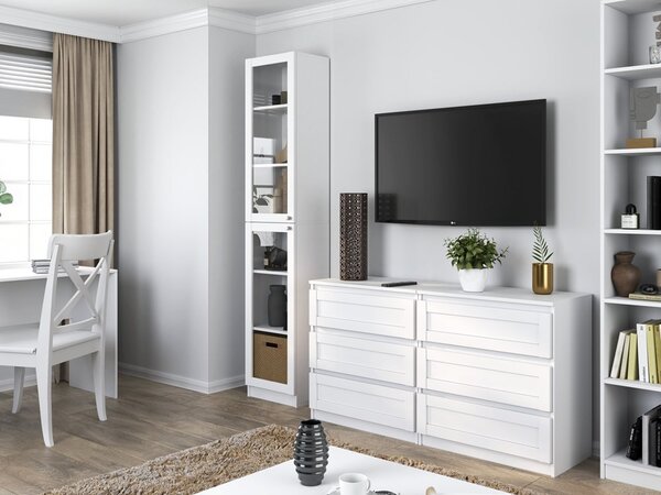 MIX IGA 120 tolóajtós gardróbszekrény, 2 tükörrel, 61x120x200 cm, antracit-tölgy