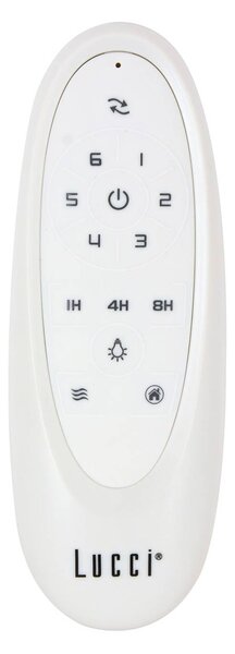 Beacon Lighting mennyezeti ventilátor világítással, fehér, 137 cm, csendes, dimmelhető, Fehér / opál, Nappali / Étkező, Műanyag, Modern