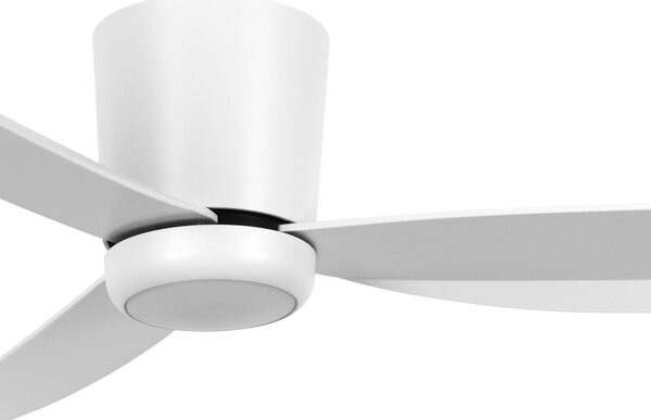Beacon Lighting mennyezeti ventilátor világítással, fehér, 137 cm, csendes, dimmelhető, Fehér / opál, Nappali / Étkező, Műanyag, Modern
