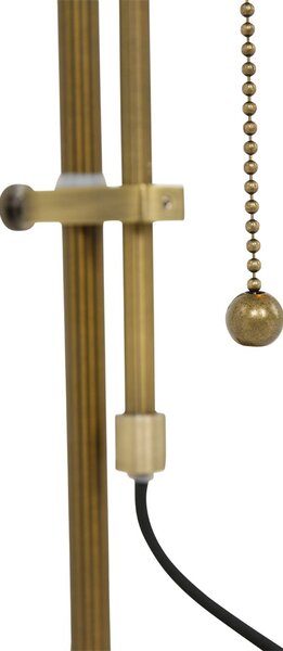 Steinhauer Íróasztal lámpa Ancilla, állítható bronz/zöld, Bronz / antik sárgaréz, Dolgozószoba / Iroda, fém
