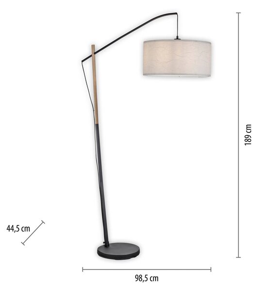 JUST LIGHT. GmbH Zöld Sofie állólámpa papír ernyővel, Fehér / opál, Nappali / Étkező, fém, Modern