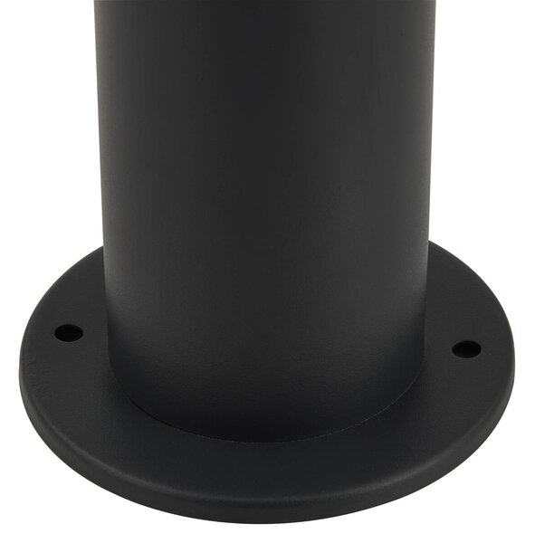 Lindby Statius állólámpa, antracit/opál, vas, 100 cm, Fekete, fém, Modern