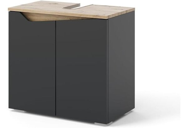Vicco Marelle mosdószekrény, 60 cm, antracit/tölgy