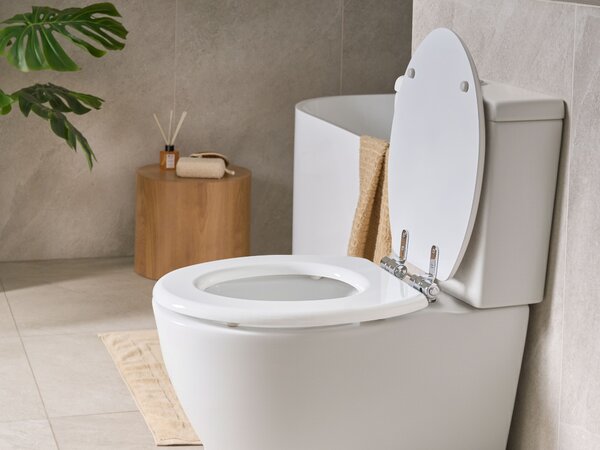 WC ülőke MAZARUNI Lassú záródású MDF Fehér