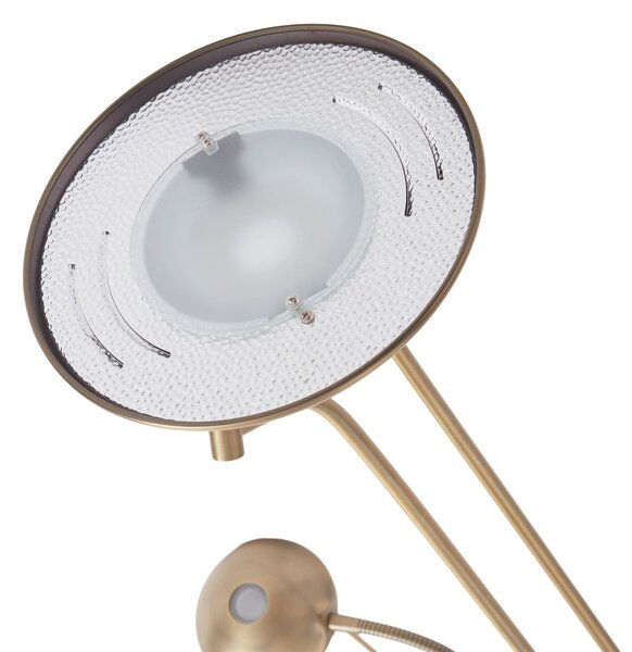 Lindby LED állólámpa Josefin, bronz, olvasólámpa, dimmelhető, dimmelhető, Bronz / antik sárgaréz, Nappali / Étkező, fém, Modern