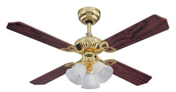 Westinghouse Princess Trio ventilátor, fa, csendes, Ø 105 cm, Világos fa, Nappali / Étkező, Fa