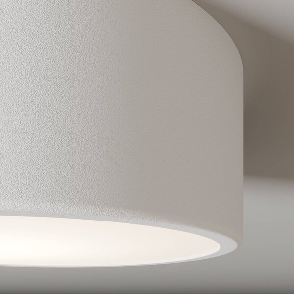 TEMAR LIGHTING Cleo mennyezeti világítás, Ø 20 cm, IP20, fehér, fém, E27, dimmelhető, Fehér / opál, Nappali / Étkező, Modern