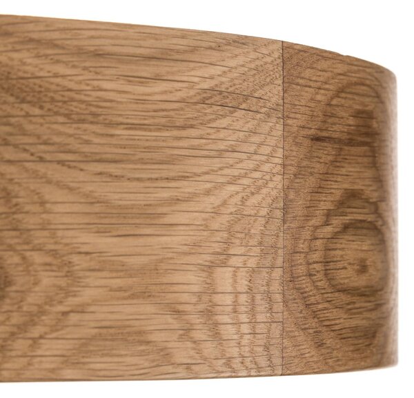 TEMAR LIGHTING Cleo mennyezeti lámpa, Ø 38 cm, 3-lámpás, tölgyfa, E27, dimmelhető, Világos fa, Nappali / Étkező, Fa, Modern