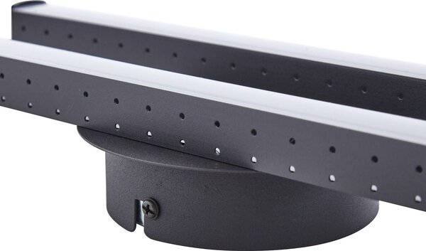 Lindby Aurendor LED mennyezeti lámpa 60 cm, Fekete, Nappali / Étkező, Alumínium, Modern
