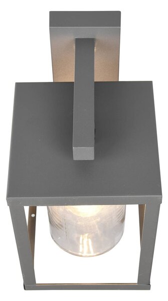 Trio Lighting Lunga kültéri fali lámpa mozgásérzékelővel, Fekete, Alumínium, Modern