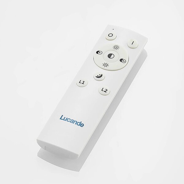 Lucande LED mennyezeti lámpa Chariska, 95cm, fekete, fa, CCT, dimmelhető, Sötét fa, Nappali / Étkező, Fa, Modern