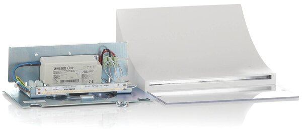 FLOS Pochette - LED fali lámpa, közvetlen/közv., Fehér / opál, Nappali / Étkező, fém, Dizájn