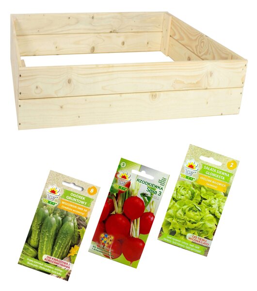 GoGarden Magaságyás 150x150x18cm + Ajándék vetőmagok