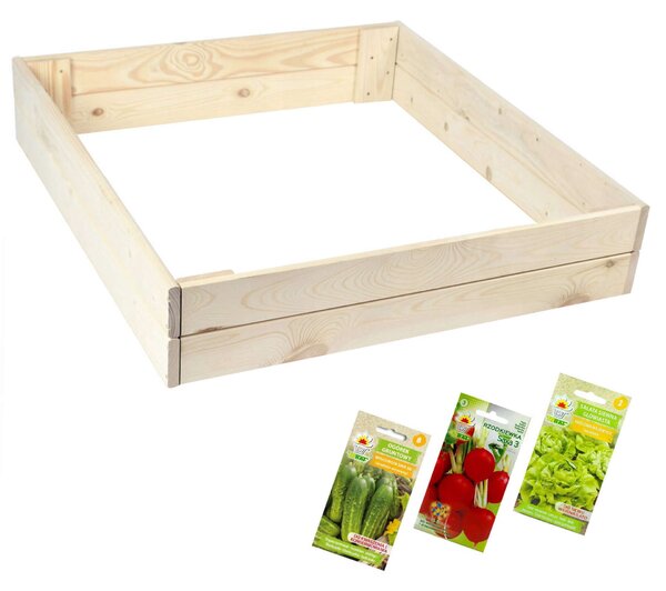 GoGarden Magaságyás 150x150x18cm + Ajándék vetőmagok