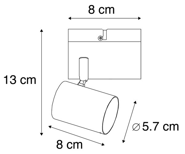 Okos spotlámpa fehér állítható szögletes, Wifi GU10 50mm-rel - Jeana