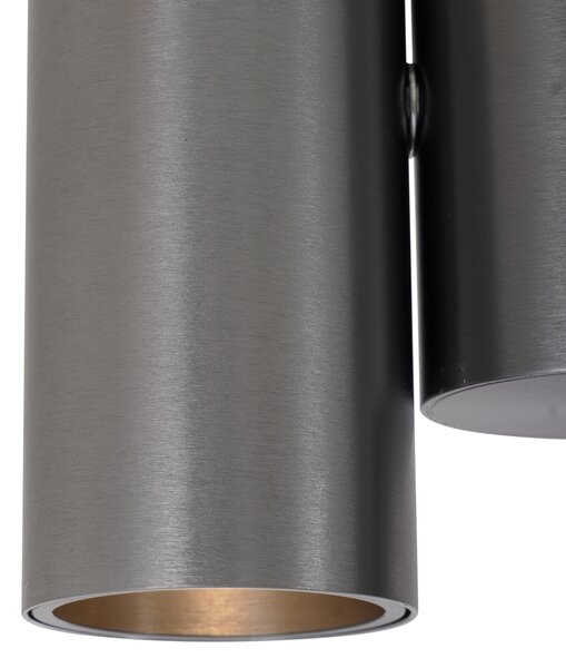 Design beépíthető spotlámpa, antracit GU10 50 mm, 2 db dönthető - Michael