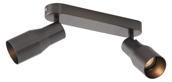 Kerek mennyezeti spotlámpa, antracit GU10 50 mm 2-lámpás - Stanley