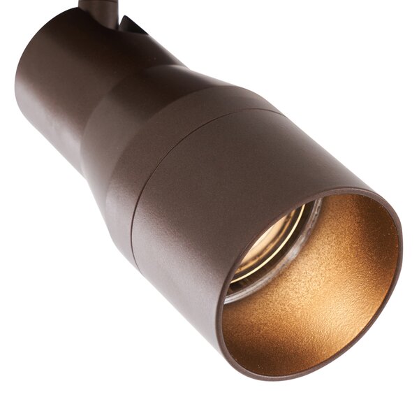 Modern mennyezeti spotlámpa sötét bronz GU10 50 mm kerek - Stanley