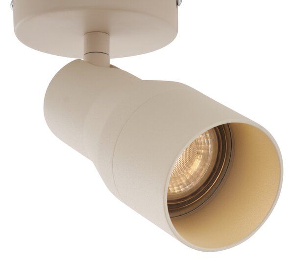 Modern mennyezeti spotlámpa bézs GU10 50 mm kerek - Stanley