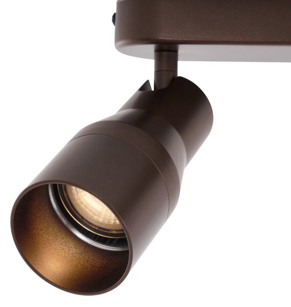 Kerek mennyezeti spotlámpa sötét bronz GU10 50 mm 2-fényes - Stanley