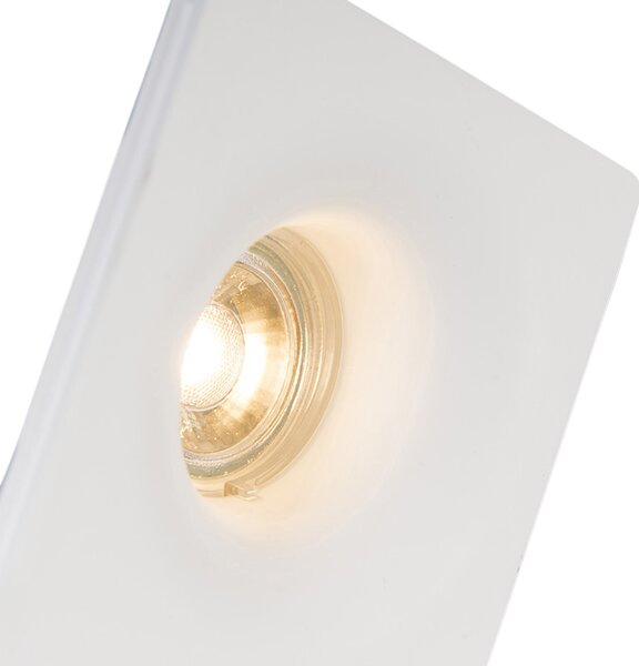 6 darabos süllyesztett spotlámpa készlet fehér 12 cm kerek - Gypsy Stucco