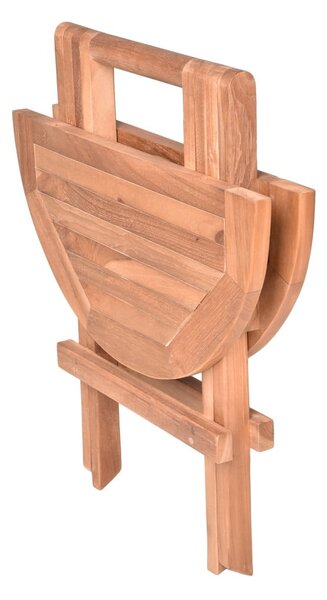 Teakfa kerek kerti tárolóasztal ø 50 cm Mitan – Garden Pleasure