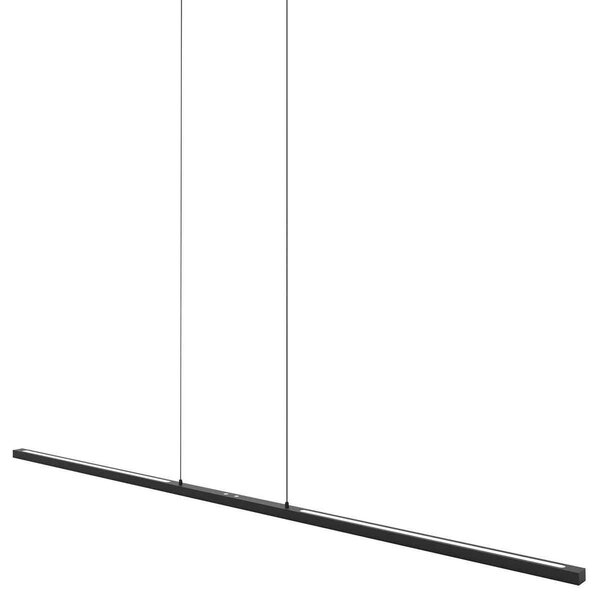 Steinhauer LED lógó világítás Bande, 150 cm fel/le, fekete, CCT, dimmelhető, dimmelhető, Fekete, Nappali / Étkező, fém, Modern