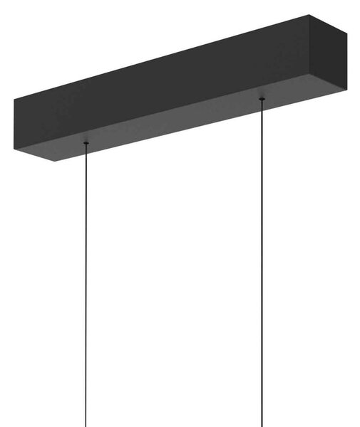 Steinhauer LED lógó világítás Bande, 150 cm fel/le, fekete, CCT, dimmelhető, dimmelhető, Fekete, Nappali / Étkező, fém, Modern