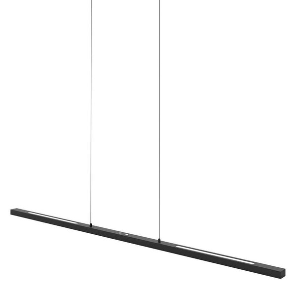 Steinhauer LED-es függőlámpa Bande, fel/le, fekete, 120 cm, CCT, fényerőszabályzóval, dimmelhető, Fekete, Nappali / Étkező, fém, Modern