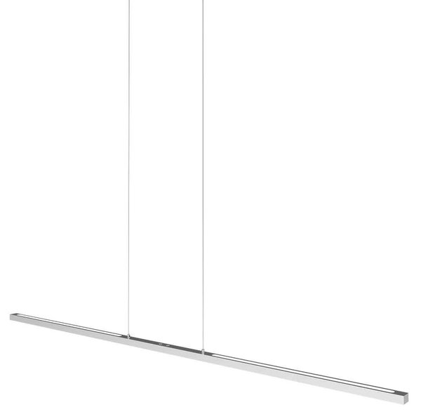 Steinhauer LED lógó világítás Bande, 150 cm, fel/le, acél, CCT, dimmelhető, dimmelhető, Alu / szürke / cink, Nappali / Étkező, fém, Modern