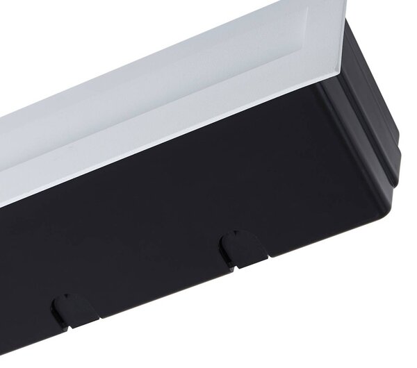 Lucande LED-es fali lámpa Loya, 23 x 8 cm, fehér, IP54, Fehér / opál, Alumínium, Modern