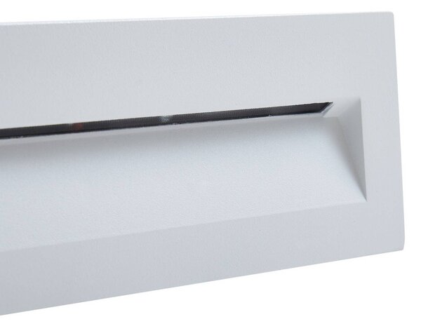 Lucande LED-es fali lámpa Loya, 23 x 8 cm, fehér, IP54, Fehér / opál, Alumínium, Modern