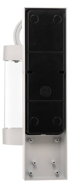 Trio Lighting Zambezi kültéri falilámpa fényérzékelős, fehér, Fehér / opál, Alumínium, Modern