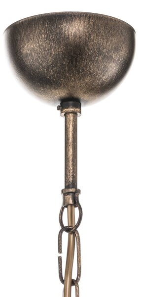 Jupiter Casale lógó világítás, 5 izzós, dimmelhető, Bronz / antik sárgaréz, Nappali / Étkező, fém, Antik