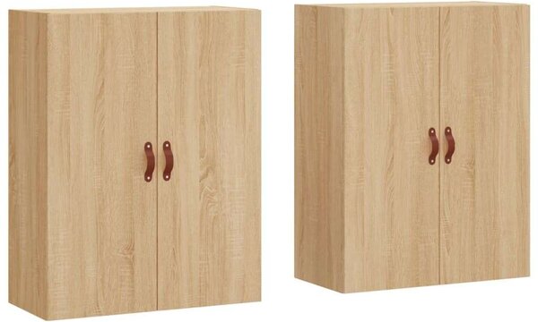 VidaXL 2 db sonoma tölgy fali szekrény 69,5 x 34 x 90 cm