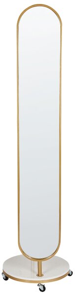 Ruhafogas tükörrel LORENA 172 cm Fém Arany