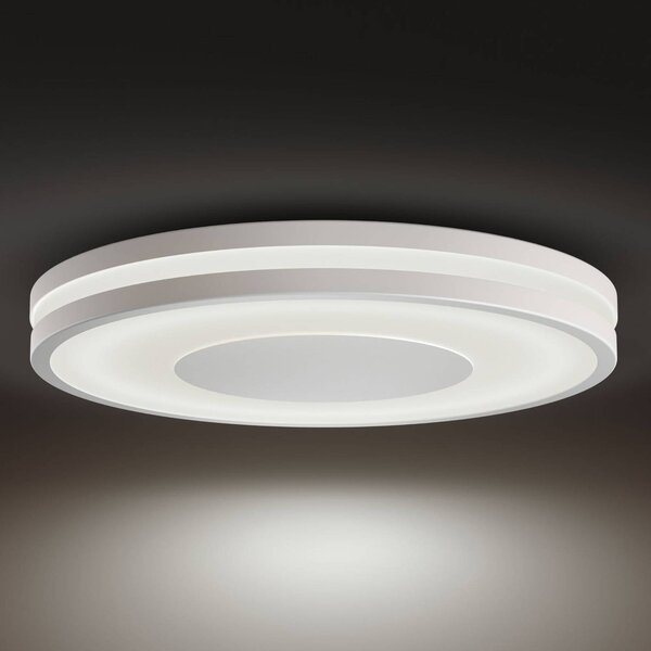 Philips Hue White Ambiance Being mennyezeti lámpa fehér, dimmelhető, Fehér / opál, Nappali / Étkező, Alumínium, Modern