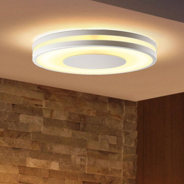 Philips Hue White Ambiance Being mennyezeti lámpa fehér, dimmelhető, Fehér / opál, Nappali / Étkező, Alumínium, Modern