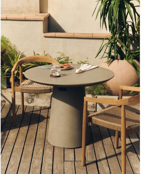Itai beton kerti étkezőasztal, ⌀ 90 cm - Kave Home