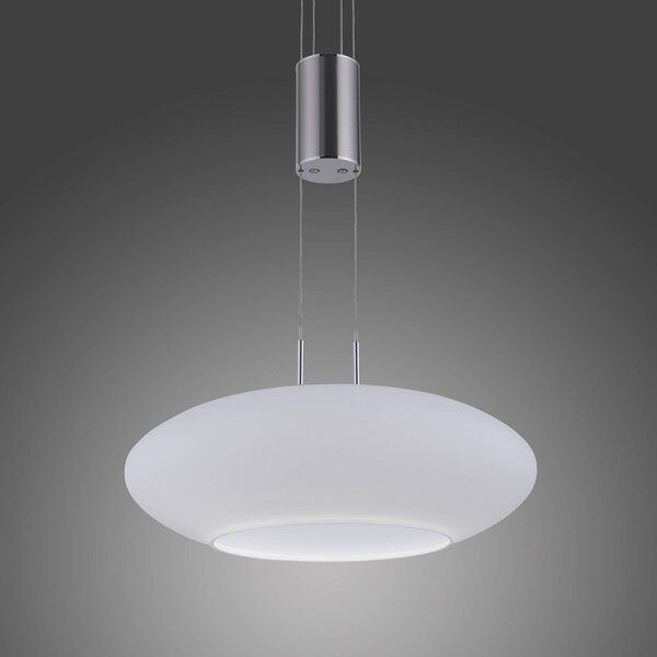 Q-Smart-Home Paul Neuhaus Q-ETIENNE LED függőlámpa, 1 izzós, dimmelhető, Alu / szürke / cink, Nappali / Étkező, fém, Modern