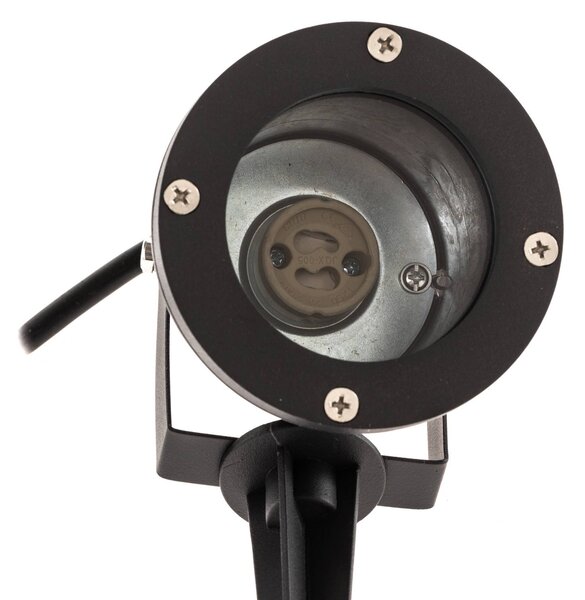 Trio Lighting Kültéri reflektor Ubangi földi tüskével 3 darabos készletben, Fekete, Alumínium