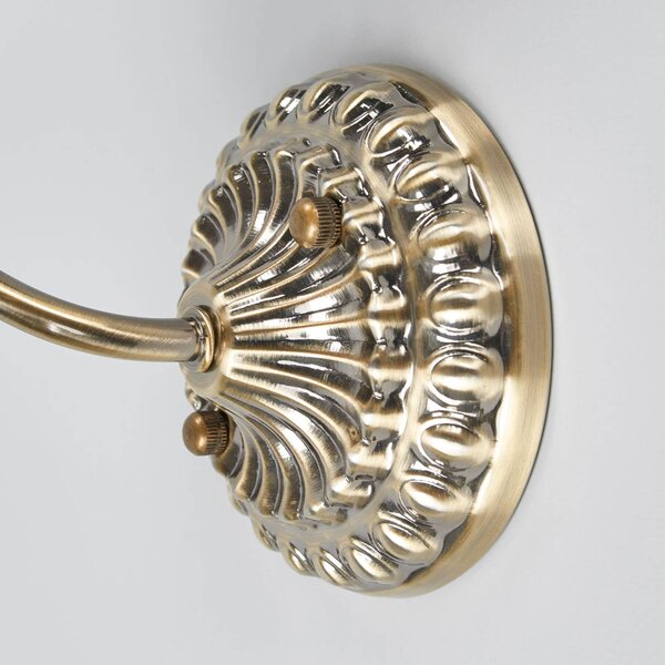 Lindby fali lámpa Joely, 25 cm, sárgaréz, fém, E14, dimmelhető, Bronz / antik sárgaréz, Nappali / Étkező, fém, Antik