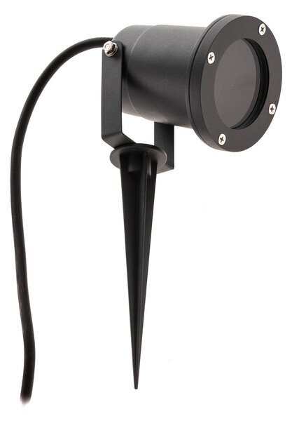 Trio Lighting Kültéri reflektor Ubangi földi tüskével 3 darabos készletben, Fekete, Alumínium