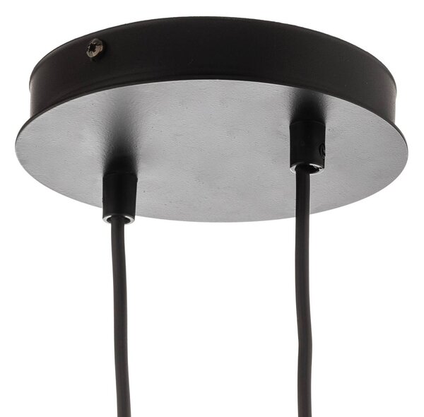 EMIBIG LIGHTING Üveges függőlámpa, 8-as lámpa, fekete, grafit, üveg, E14, dimmelhető, Fekete, Nappali / Étkező, Üveg, Modern