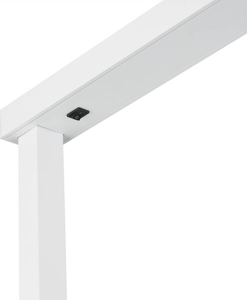 Arcchio LED-es irodai állólámpa Tamilo, fehér, fém, 194 cm, Fehér / opál, Dolgozószoba / Iroda, Alumínium, Modern