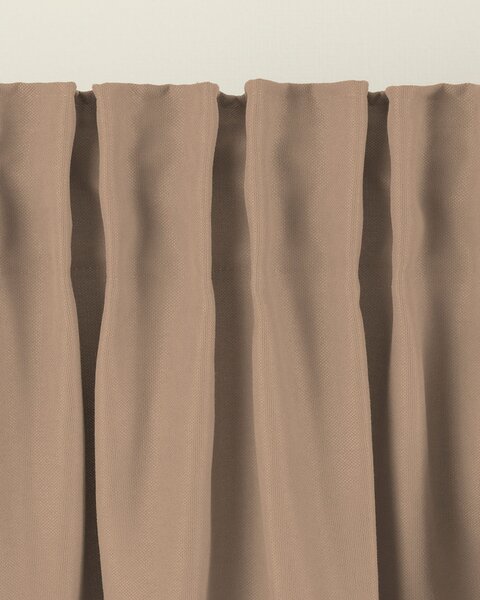 Mocca bársonyfüggöny fodros szalagon 140 x 280 cm 1 db