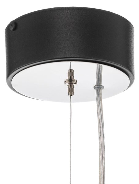 Domiluce Vento függőlámpa, fekete, Ø 50 cm, fém, E27, dimmelhető, Fekete, Nappali / Étkező, fém, Modern