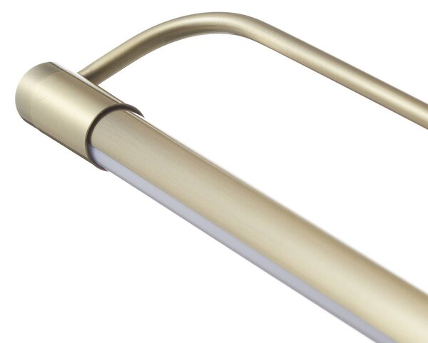 Fabas Luce LED fali lámpa Rapallo, sárgaréz, IP44, 40 cm, Sárgaréz / arany, Folyosó, fém, Modern