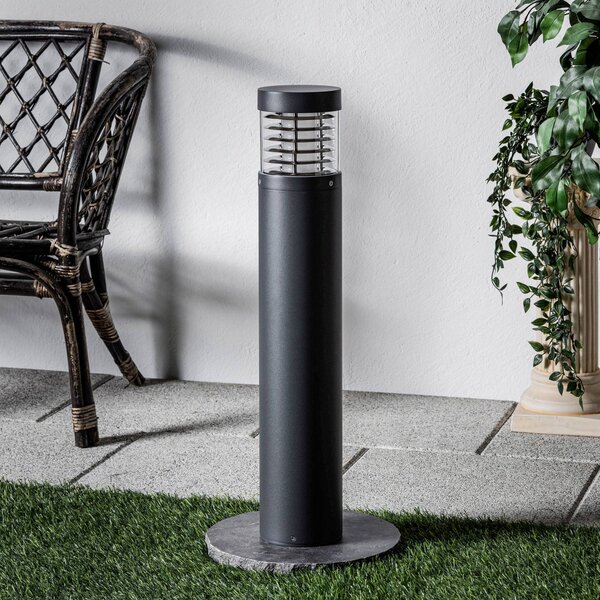 Lucande Lucius LED ösvény lámpa, 65cm, antracit, fém, IP54, Fekete, Alumínium, Modern